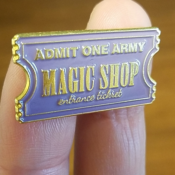 2 for $13 BTS Army Magic Shop Entrance Ticket Pin - Picture 5 of 6
